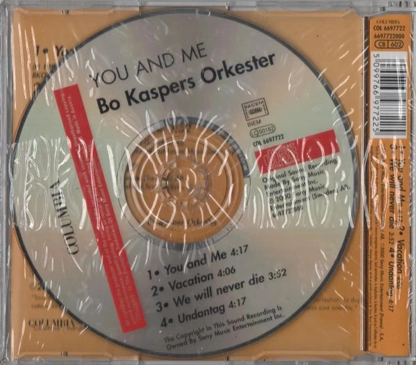 CD Maxi Bo Kaspers Orkester "You And Me" – photo 2